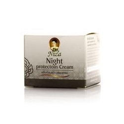 Плацентарный ночной восстанавливающе-омолаживающий крем для лица от Niza 5 гр  / Niza night protection cream