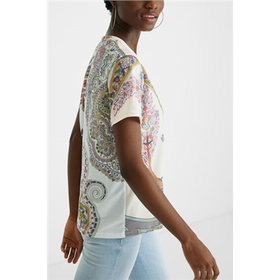 Camiseta manga corta paisley