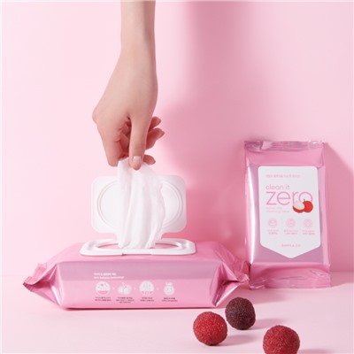 Очищающие салфетки для лица Banila Co Clean It Zero Lychee Vita Cleansing Tissue Pink 30 ea