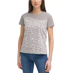 Calvin Klein Logo-Print T-Shirt размер M