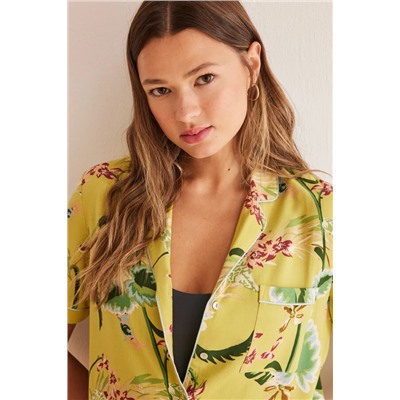 Pijama camisero tropical Capri