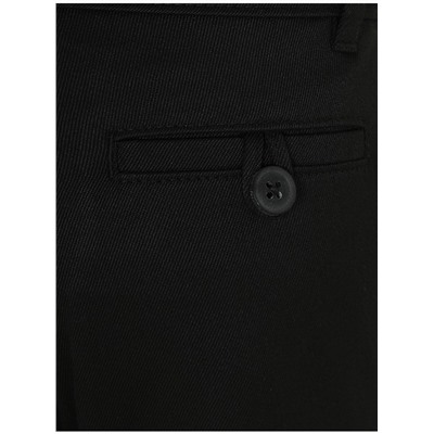 Boys Black Slim Fit Skinny Leg Trousers 2 Pack