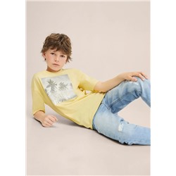 Camiseta algodón estampado -  Niño | MANGO OUTLET España