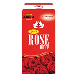 PATANJALI Aastha Special Rose Dhoop Благовоние конусы Роза 10шт