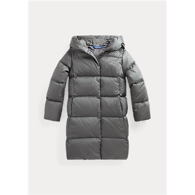 Girls 7-16 Quilted Hooded Down Coat