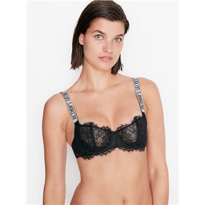 VERY SEXY Wicked Unlined Shine Strap Balconette Bra PUSH UP WITHOUT PADDING