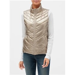 Metallic Puffer Vest