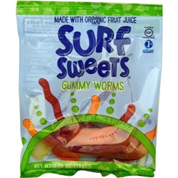 SurfSweets, Мармеладные червячки, 2,75 унции (78 г)