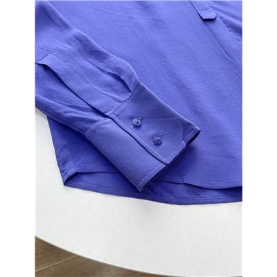Женская шелковая блузка с V-образным вырезом ✔️Hug*o bos*s Экспорт Шёлк