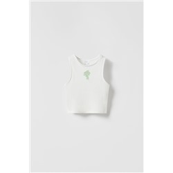 RIBBED CUT-OUT T-SHIRT