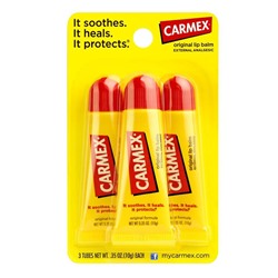 Carmex Original Flavored Lip Balm, Value Pack 3.0 ea