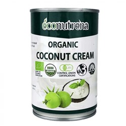 ECONUTRENA Organiс Coconut cream Кокосовые сливки жирность 22% ж/б 400мл