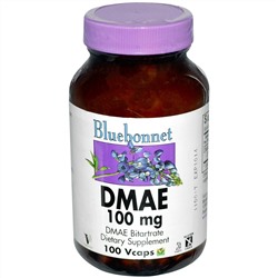 Bluebonnet Nutrition, ДМАЕ (диметиламиноэтанол) 100 овощных капсул