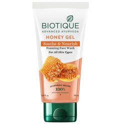 BIOTIQUE Honey Gel Soothe &amp; Nourish Foaming Face Wash Успокаивающий и питательный гель для умывания с мёдом 150мл