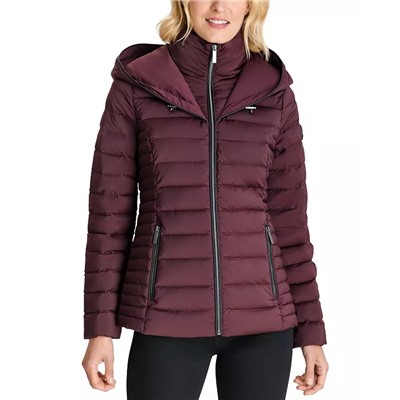 MICHAEL Michael Kors Hooded Stretch Packable Down Puffer Coat, Created for Macy's