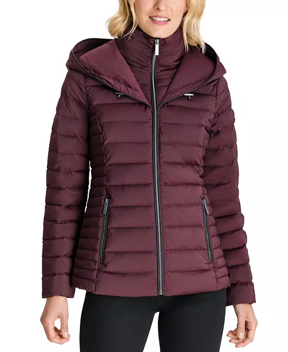 Macy's mk puffer coat best sale