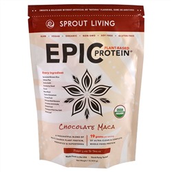 Sprout Living, Протеин Epic Protein, шоколад мака, 1 фунт (454 г)