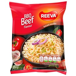 Reeva Лапша со вкусом говядины BBQ 60г