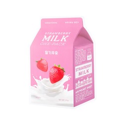 Strawberry Milk One-Pack (Brightening), Тканевая маска с клубничным молоком
