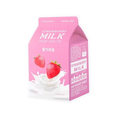 Strawberry Milk One-Pack (Brightening), Тканевая маска с клубничным молоком