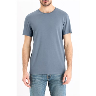 Camiseta slim fit - Azul