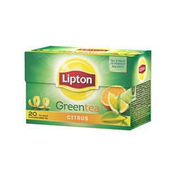 Lipton чай зелёный цитрус в пакетиках 20 шт
