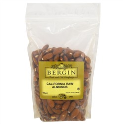 Bergin Fruit and Nut Company, Калифорнийский сырой миндаль, 454 г (16 унций)