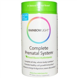 Rainbow Light, Complete Prenatal System, пищевые мультивитамины, 180 таблеток