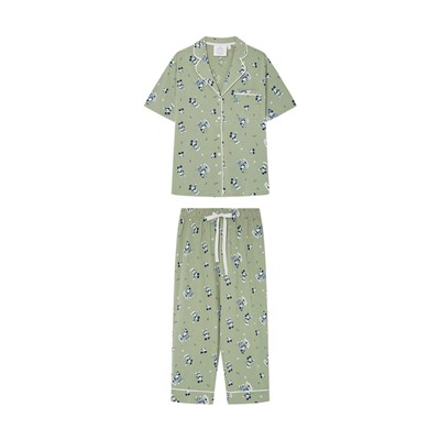 Pijama camisero 100% algodón Mickey Mouse