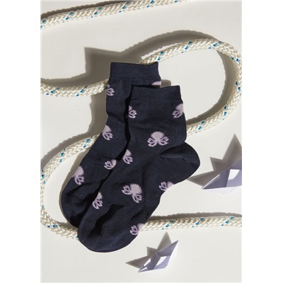Kurze Socken mit Allover-Muster für Kinder