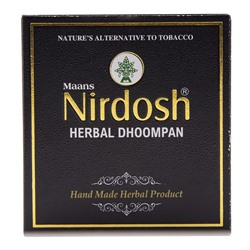 NIRDOSH Herbal Dhoompan Сигареты без табака и без фильтра черные 20шт
