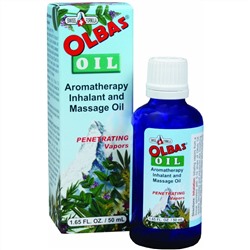 Olbas Therapeutic, Масло Олбас, Ароматическое масло для массажа и ингаляции, 1,65 жидких унции (50 cc)