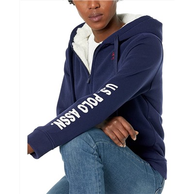 U.S. POLO ASSN. Sleeve Print Fleece Jacket