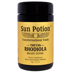 Sun Potion, Порошок Родиолы, Обработка в сыром виде, 2,5 унции (70 г)