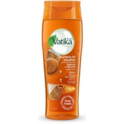 DABUR VATIKA Naturals Shampoo Nourishing Oil Shea Butter Шампунь для волос питающий и увлажняющий с маслом Ши  425мл