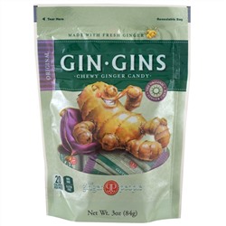 The Ginger People, Gin·Gins, жевательное имбирное печенье, оригинальное, 3 унц. (84 г)