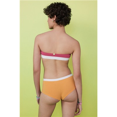 Pack 2 bragas culotte algodón naranja y rosa