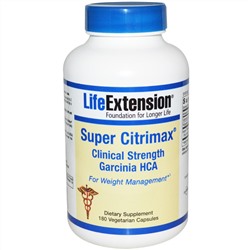 Life Extension, Super Citrimax, 180 растительных капсул