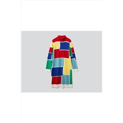 United Colors of Benetton Kaşmir Karışımlı Dikyaka Jcc Tasarımlı Triko Elbise 122A1235EV00M-600