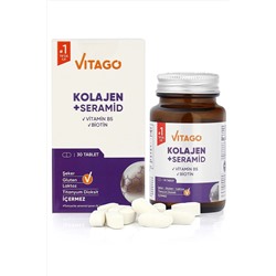 Vitago Premium Hidrolize Kolajen, Seramid, Biotin Içeren 30 Tablet 0015