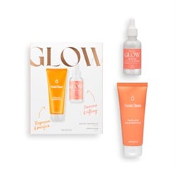 Lote facial mujer Glow Deliplus contiene peeling enzimático 100ml y sérum iluminador 50ml