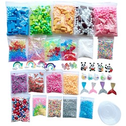 Afazfa Cute Girls Toys Slime Supplies Kit Foam Beads Charms Styrofoam Balls Tools for DIY Slime Making Brain Games (Multicolor) by Afazfa