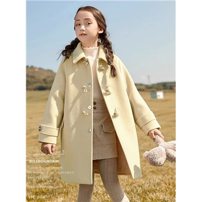 Классное свободное пальто для девочек, рукава реглан