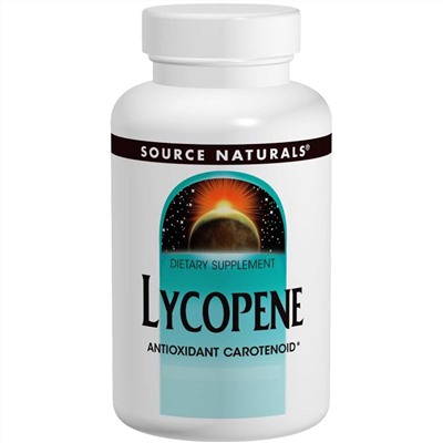 Source Naturals, Ликопин, 15 мг, 60 гелевых капсул