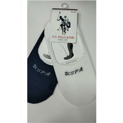 U.S. Polo Assn. Beyaz Lacivert 2li Çorap BEYAZ laciver