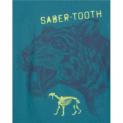 OshKosh DOB 04/2024   Kid Saber Tooth Graphic Tee