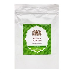 INDIBIRD Reetha Powder Organic Soapnuts Мыльные орешки порошок 100г
