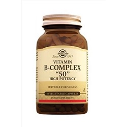 Solgar Vitamin B- Complex-50 Takviye Edici Gıda 50 Kapsül farmavantaji1205