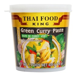 THAI FOOD KING Green curry paste Паста карри зеленая 400г