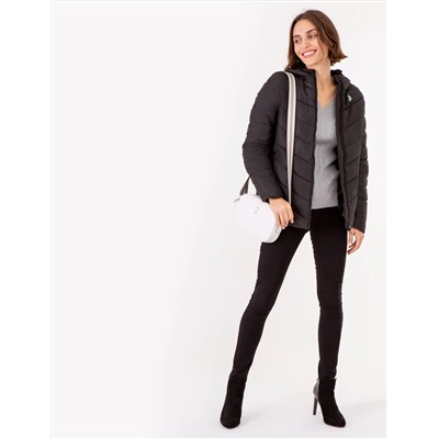 COZY FUR LINED HOODED PUFFER JACKET